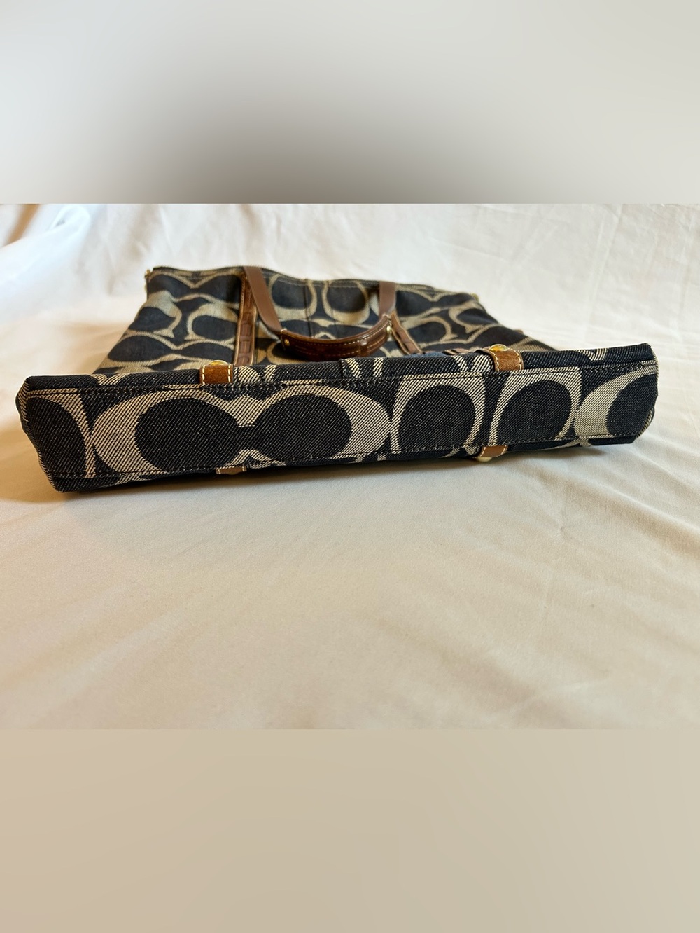 Coach Denim Tote - Picture 7 of 12